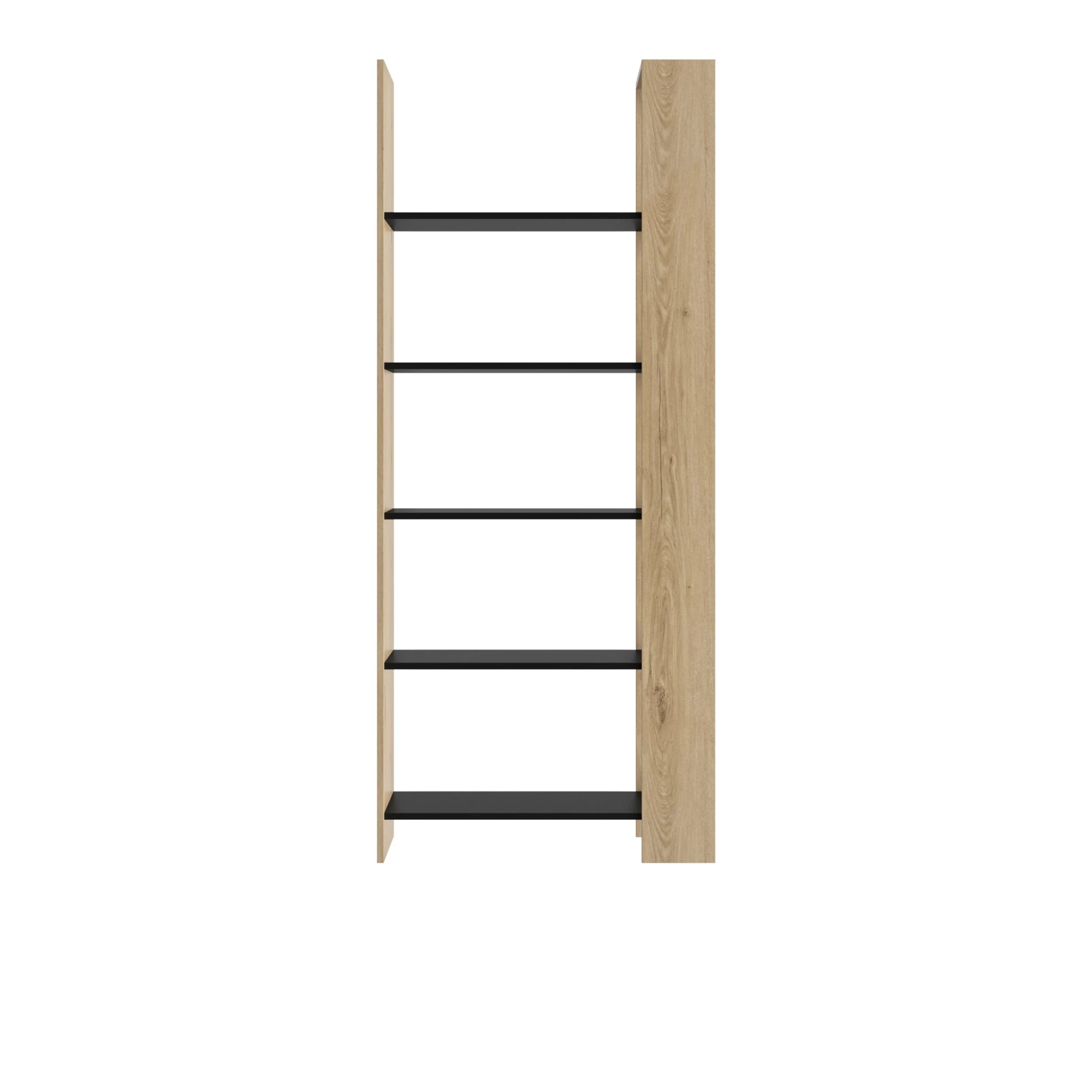 Bibliothèque Tando 80cm - Chêne/noir 3 Bibliothèque Tando 80cm - Chêne/noir – Image 3