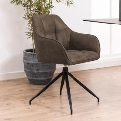 Chaise Pivotante Birgen - Brun Clair