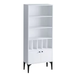 Emerald Bookshelf 60x175x30cm | White Finish -Meubles Tables Et Chaises Shop 393MRD1231 20 204 f8e0