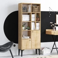 Etagère Emeraude | 100% Mélamine | Antibactérien | Chêne Saphir