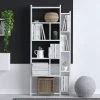 Emerald Bookshelf | 18mm Thick | 65x150x15cm | White