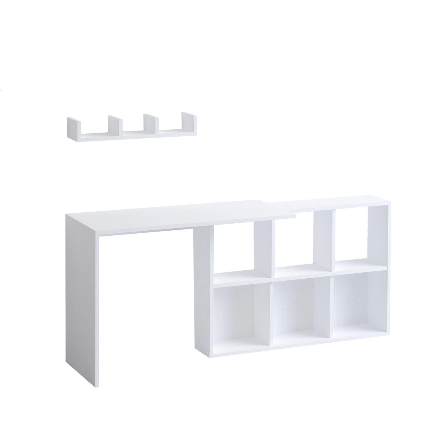 Bureau D'étude Emerald | Epaisseur 18mm | 74x145x45 Cm | Chêne Blanc 2 Bureau D'étude Emerald | Epaisseur 18mm | 74x145x45 Cm | Chêne Blanc – Image 2