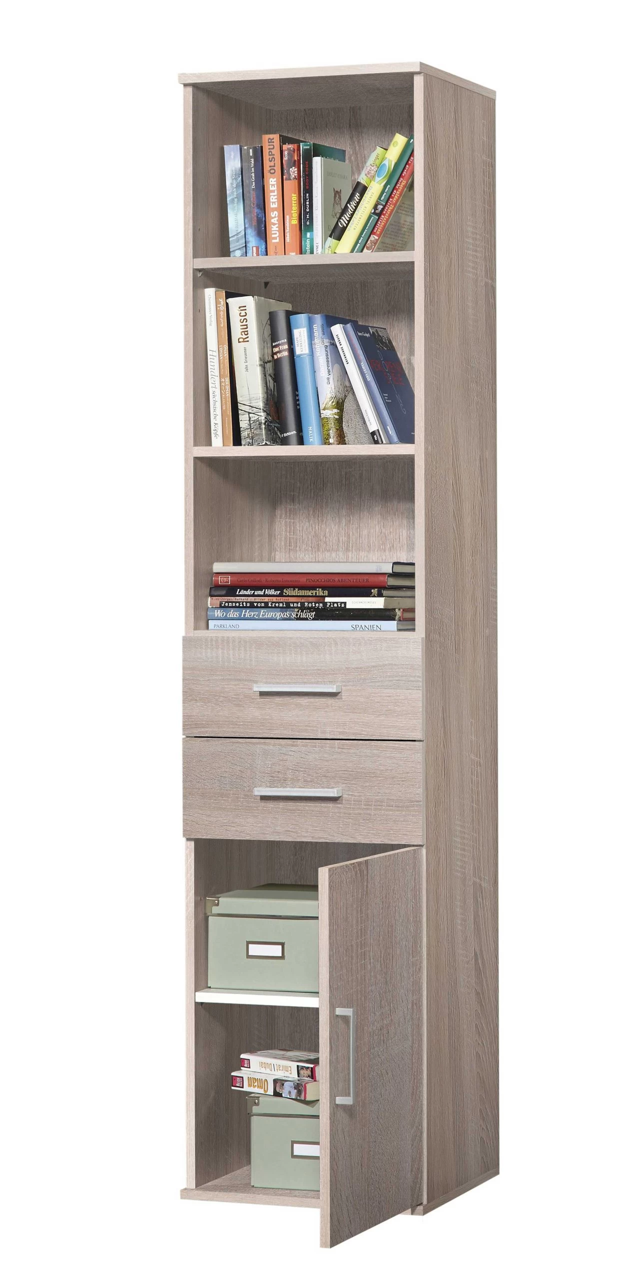 Bibliothèque Ronny 1 Porte & 2 Tiroirs - Chêne 2 Bibliothèque Ronny 1 Porte & 2 Tiroirs - Chêne – Image 2