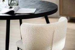 Chaise De Salle à Manger Sinan Tissu Teddy - Naturel -Meubles Tables Et Chaises Shop 4025 T920 4 057f