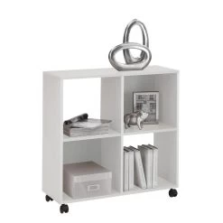 FMD Étagère Sprint Sur Roulettes - Blanc -Meubles Tables Et Chaises Shop 4029494040329 9070
