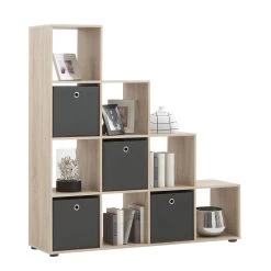 FMD Étagère Méga 10 Niches - Chêne Brun 10 FMD Étagère Méga 10 Niches - Chêne Brun -Meubles Tables Et Chaises Shop 4029494057570 f28c