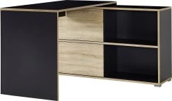 Bureau D'angle Tyson 120 X 120cm - Anthracite/chêne -Meubles Tables Et Chaises Shop 4036 161 pe dek a cut 4523