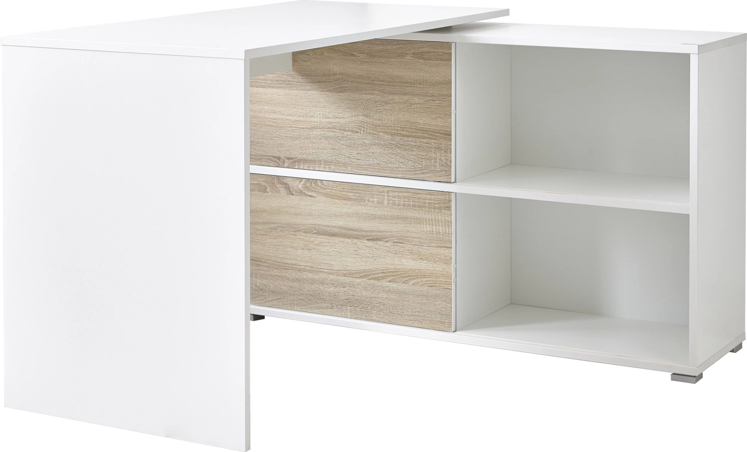 Bureau D'angle Tyson 120 X 120cm - Blanc/chêne 8 Bureau D'angle Tyson 120 X 120cm - Blanc/chêne – Image 8