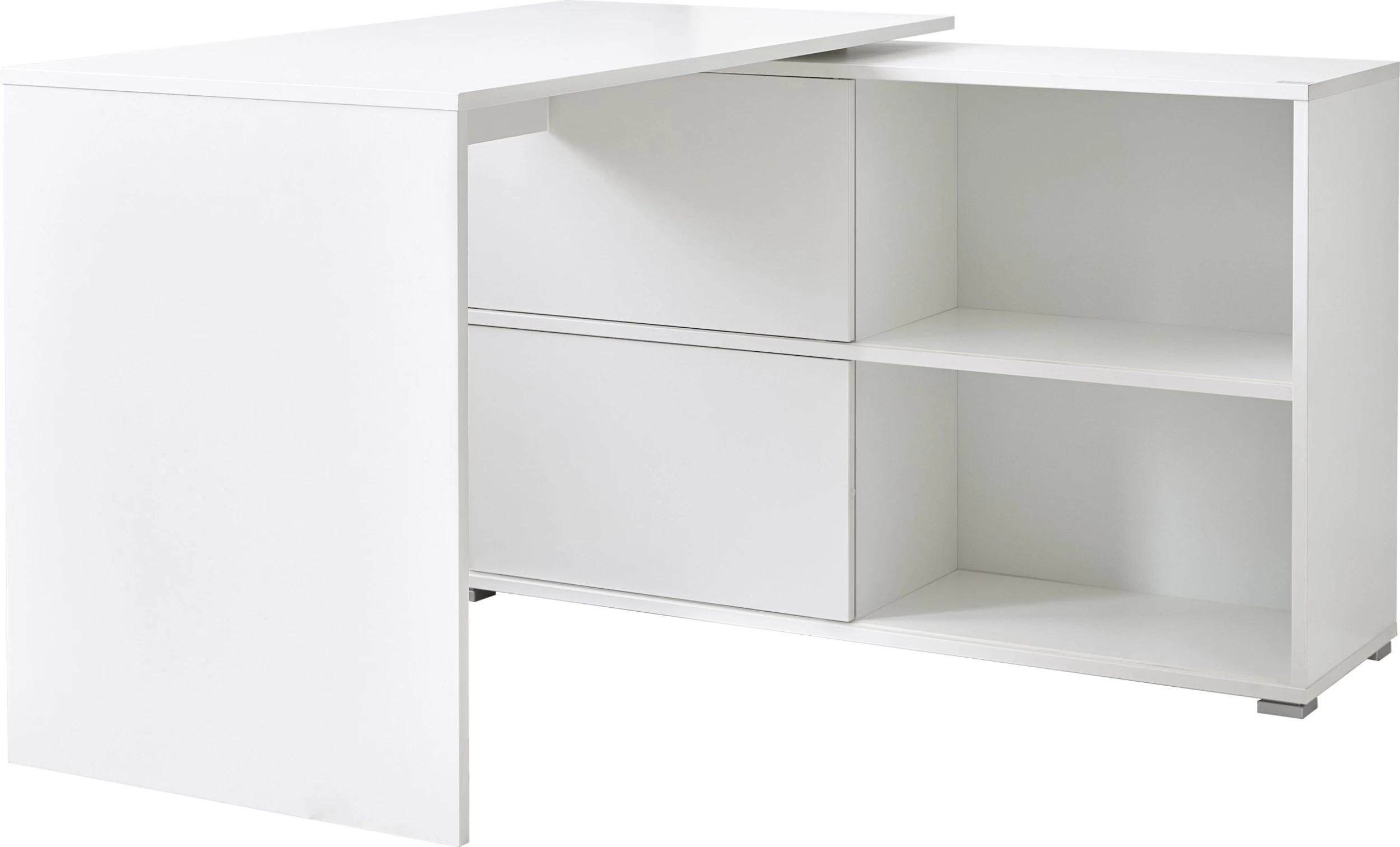 Bureau D'angle Tyson 120 X 120cm - Blanc/chêne 6 Bureau D'angle Tyson 120 X 120cm - Blanc/chêne – Image 6