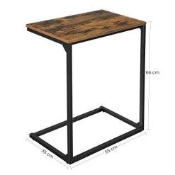 Table D'appoint Rustique Marron/noir - Utilisation à Partir Du Canapé/lit Et Installation Simple -Meubles Tables Et Chaises Shop 41dreHk25FL. SL500 b0f6