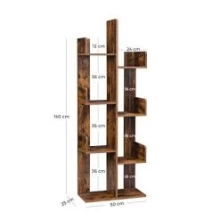 Etagère Rustique En Forme D'arbre | 8 Compartiments | 50x25x140cm -Meubles Tables Et Chaises Shop 41ezXesG0HL. SL500 dbb6