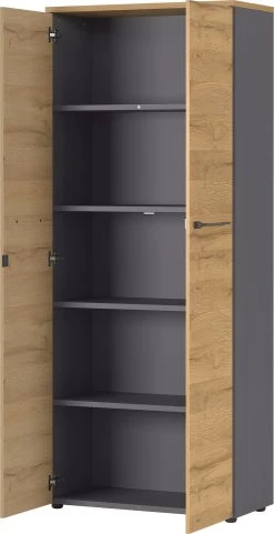 Classeur Osmond 80cm à 2 Portes - Chêne/graphite -Meubles Tables Et Chaises Shop 4237 564 pe open a cut 8231