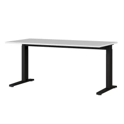 Bureau Osmond 160cm Réglable En Hauteur - Gris Clair/noir