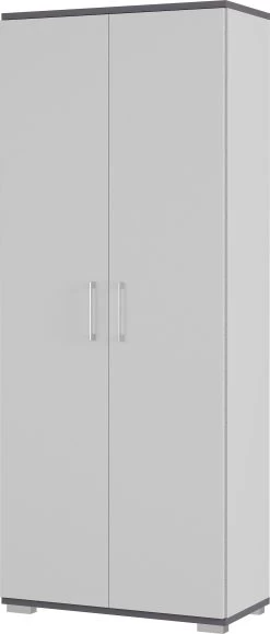 Armoire De Rangement Presley 80cm à 2 Portes - Gris Clair -Meubles Tables Et Chaises Shop 4250 588 pe a cut d2a5