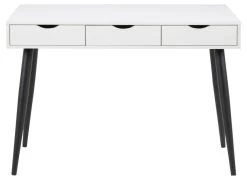 Bureau Jupiter 110 Cm 3 Tiroirs - Blanc/noir -Meubles Tables Et Chaises Shop 44EC3C4D 6676 4191 9873 486F1A4E1B27 3dbc
