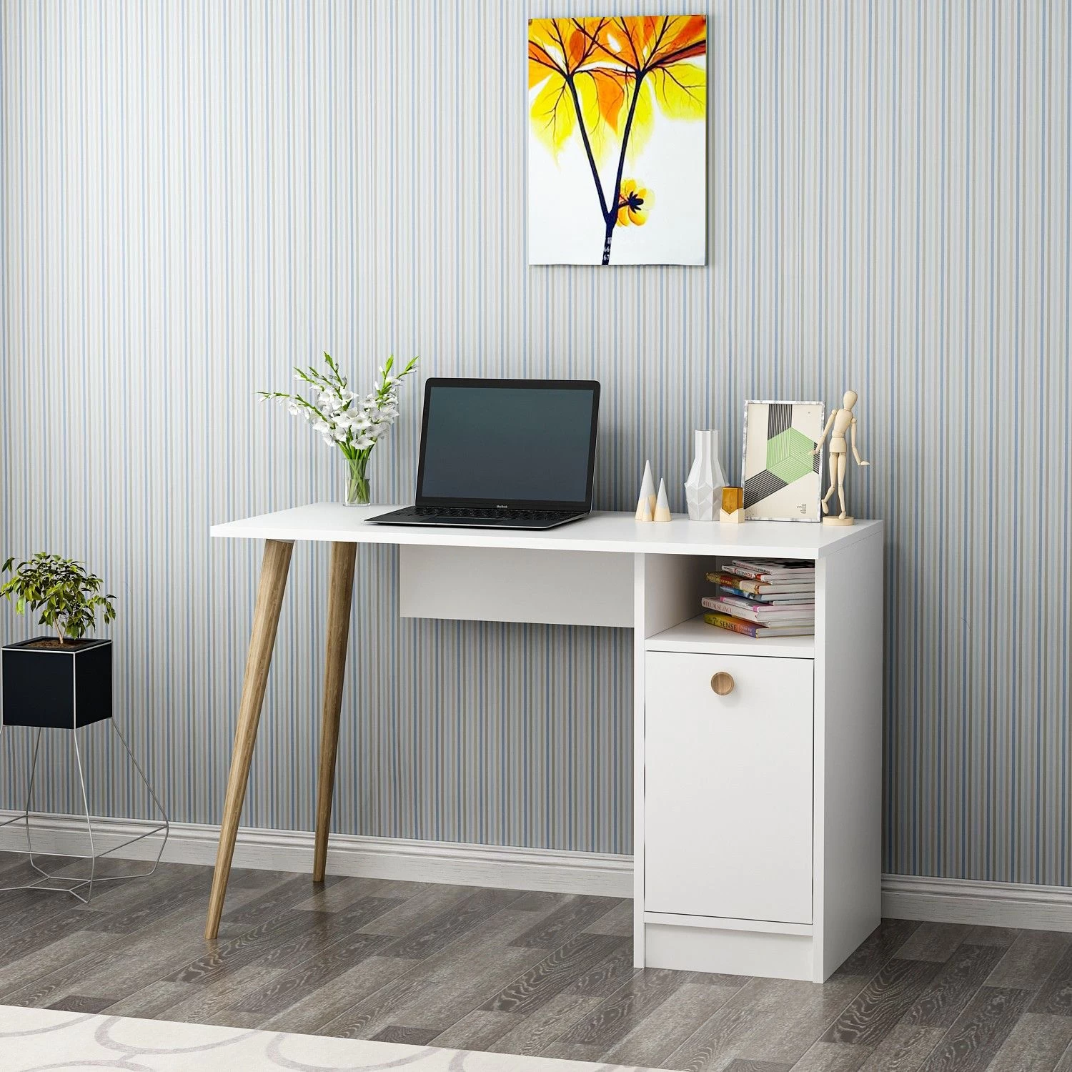 Bureau D'étude Créatif Pour La Maison" | Mélamine 18mm | Blanc 6 Bureau D'étude Créatif Pour La Maison" | Mélamine 18mm | Blanc – Image 6