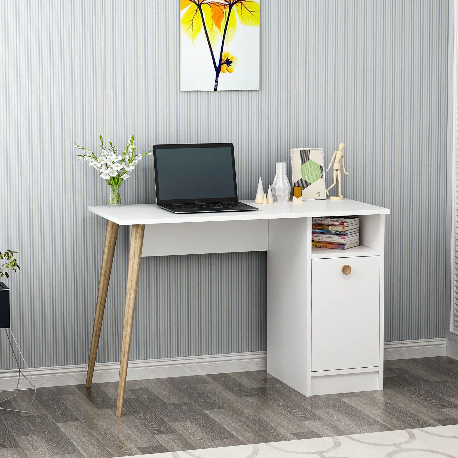 Bureau D'étude Créatif Pour La Maison" | Mélamine 18mm | Blanc 5 Bureau D'étude Créatif Pour La Maison" | Mélamine 18mm | Blanc – Image 5