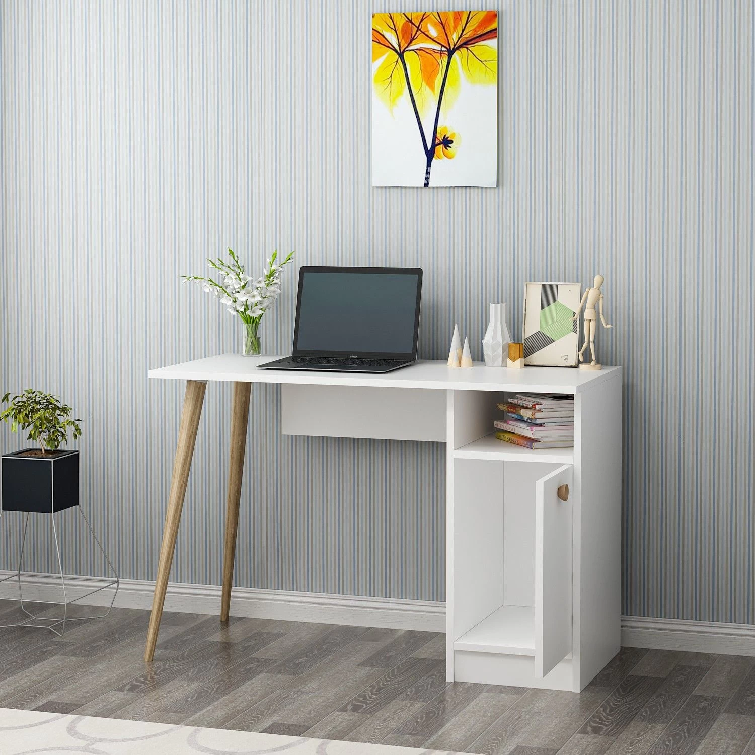 Bureau D'étude Créatif Pour La Maison" | Mélamine 18mm | Blanc 4 Bureau D'étude Créatif Pour La Maison" | Mélamine 18mm | Blanc – Image 4