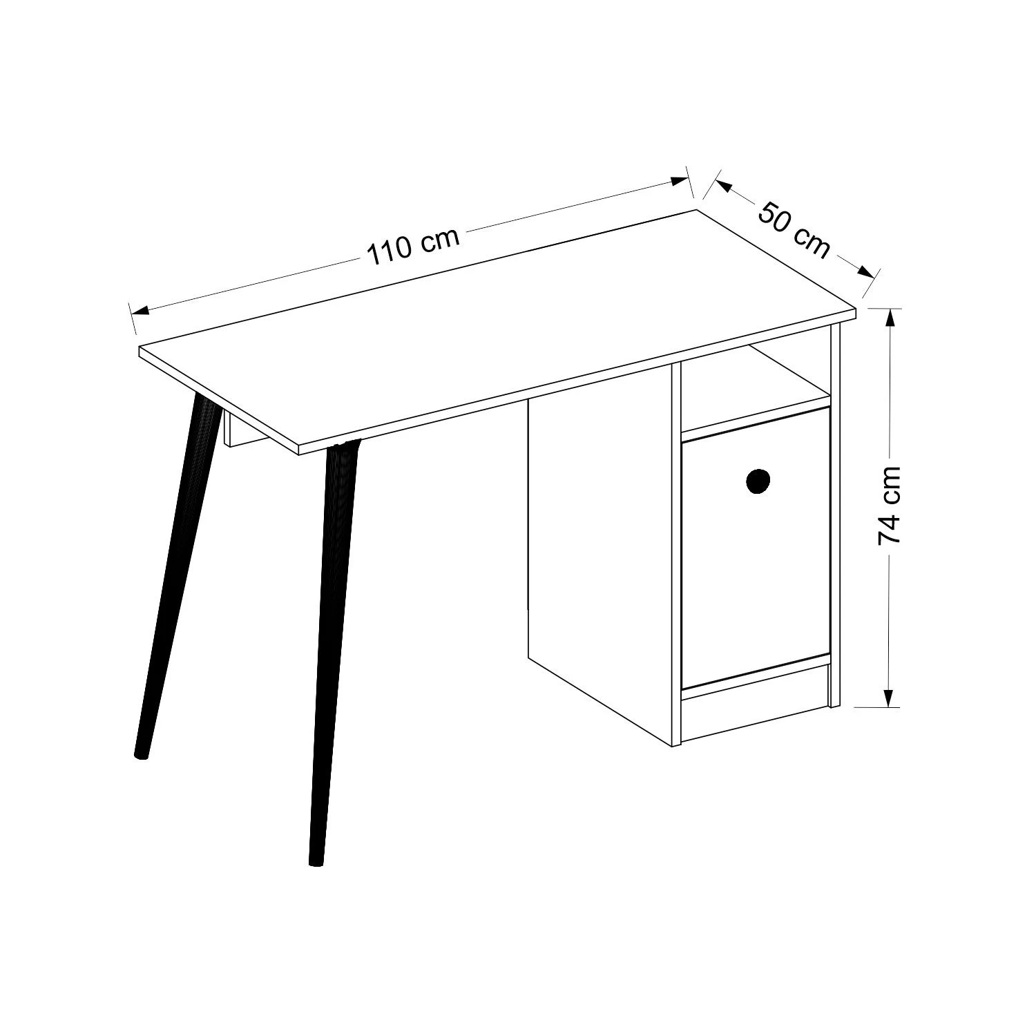 Bureau D'étude Créatif Pour La Maison" | Mélamine 18mm | Blanc 2 Bureau D'étude Créatif Pour La Maison" | Mélamine 18mm | Blanc – Image 2
