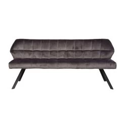 Banc Rilla 180cm Velours - Anthracite -Meubles Tables Et Chaises Shop 4955 45V 7 dc9e