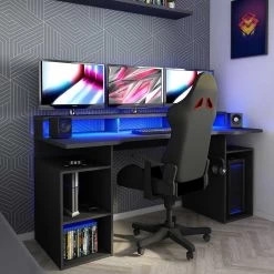 Bureau Gaming Tadic 178cm - Gris