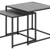 Set De 2 Tables D'appoint Dover Industriel - Noir