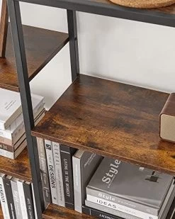 Bibliothèque à 5 Niveaux - Présentoir De Style Industriel Pour Le Bureau à Domicile -Meubles Tables Et Chaises Shop 51kLjpj906L. SL500 2a02