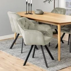 Chaise De Salle à Manger Pivotante Levon - Beige