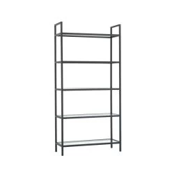 Bibliothèque Locelso" | 100% Verre Trempé | 80x165x30cm | Noir 10 Bibliothèque Locelso" | 100% Verre Trempé | 80x165x30cm | Noir -Meubles Tables Et Chaises Shop 552NOS1303 20 206 2b19