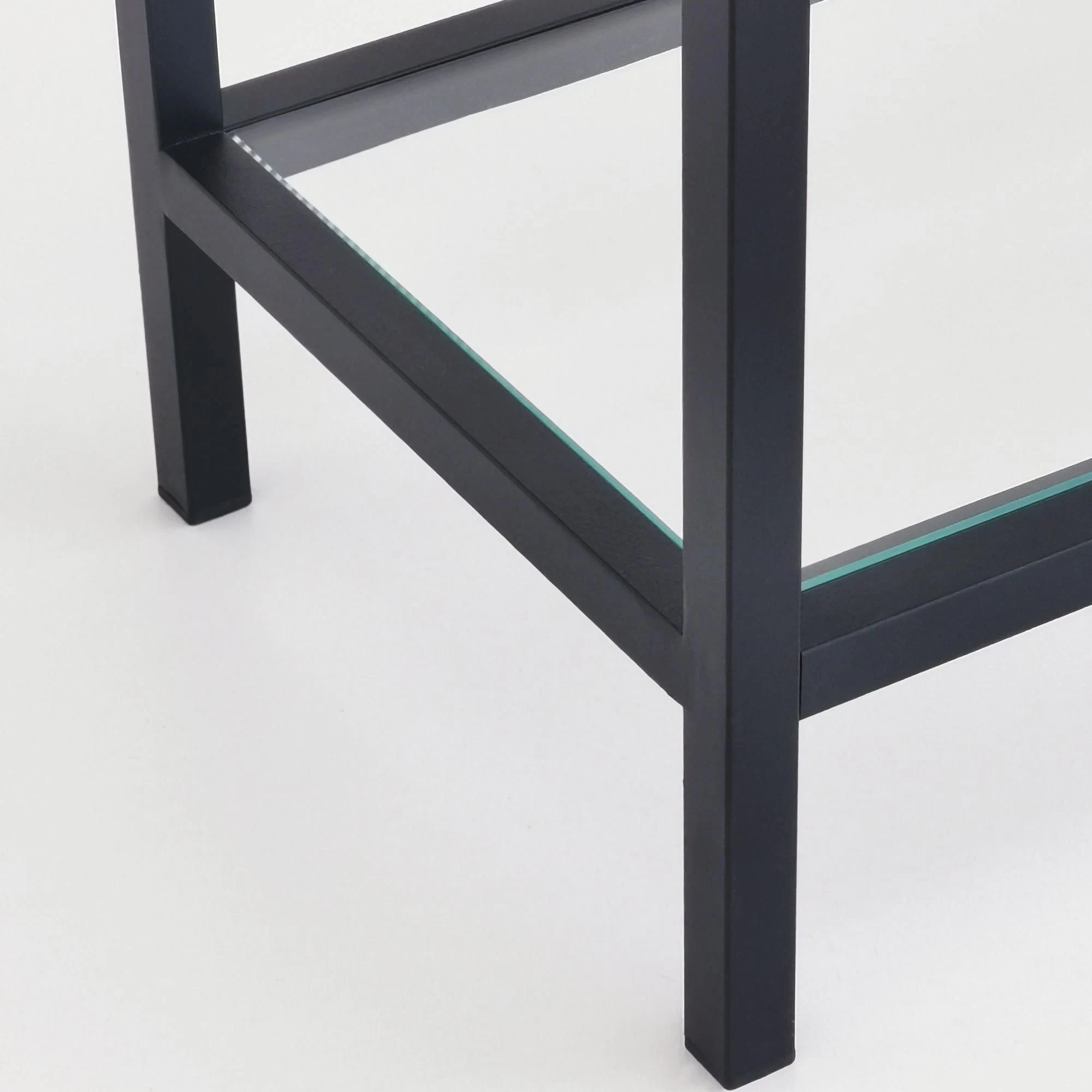 Bibliothèque Locelso" | 100% Verre Trempé | 80x165x30cm | Noir 4 Bibliothèque Locelso" | 100% Verre Trempé | 80x165x30cm | Noir – Image 4