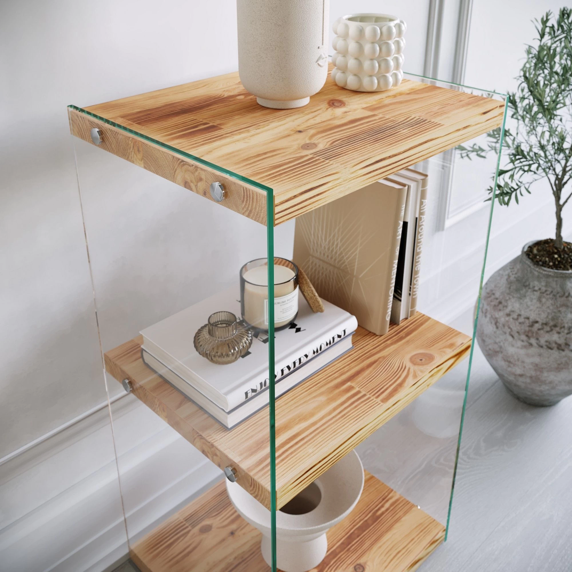 Bibliothèque Locelso | 100% Bois Massif | Couleur Chêne 5 Bibliothèque Locelso | 100% Bois Massif | Couleur Chêne – Image 5