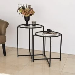 Table D'appoint Locelso" | 100 % Verre Trempé Et Structure Métallique | Noir 13 Table D'appoint Locelso" | 100 % Verre Trempé Et Structure Métallique | Noir -Meubles Tables Et Chaises Shop 552NOS1451 20 207 3963