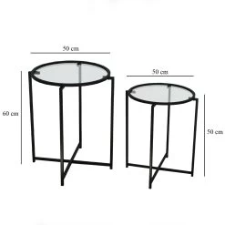 Table D'appoint Locelso" | 100 % Verre Trempé Et Structure Métallique | Noir 11 Table D'appoint Locelso" | 100 % Verre Trempé Et Structure Métallique | Noir -Meubles Tables Et Chaises Shop 552NOS1451 20 209 0317