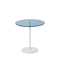 Table D'appoint Locelso | 100% Verre Trempé | 100% Cadre Métallique | Blanc Bleu -Meubles Tables Et Chaises Shop 552NOS1466 20 205 e33e
