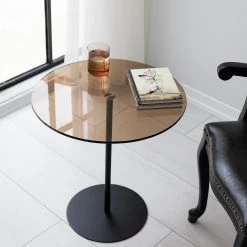 Locelso Table D'appoint 100% Verre Trempé Et Métal | 50x50x50cm | Noir Bronze 11 Locelso Table D'appoint 100% Verre Trempé Et Métal | 50x50x50cm | Noir Bronze -Meubles Tables Et Chaises Shop 552NOS1467 20 202 57cd