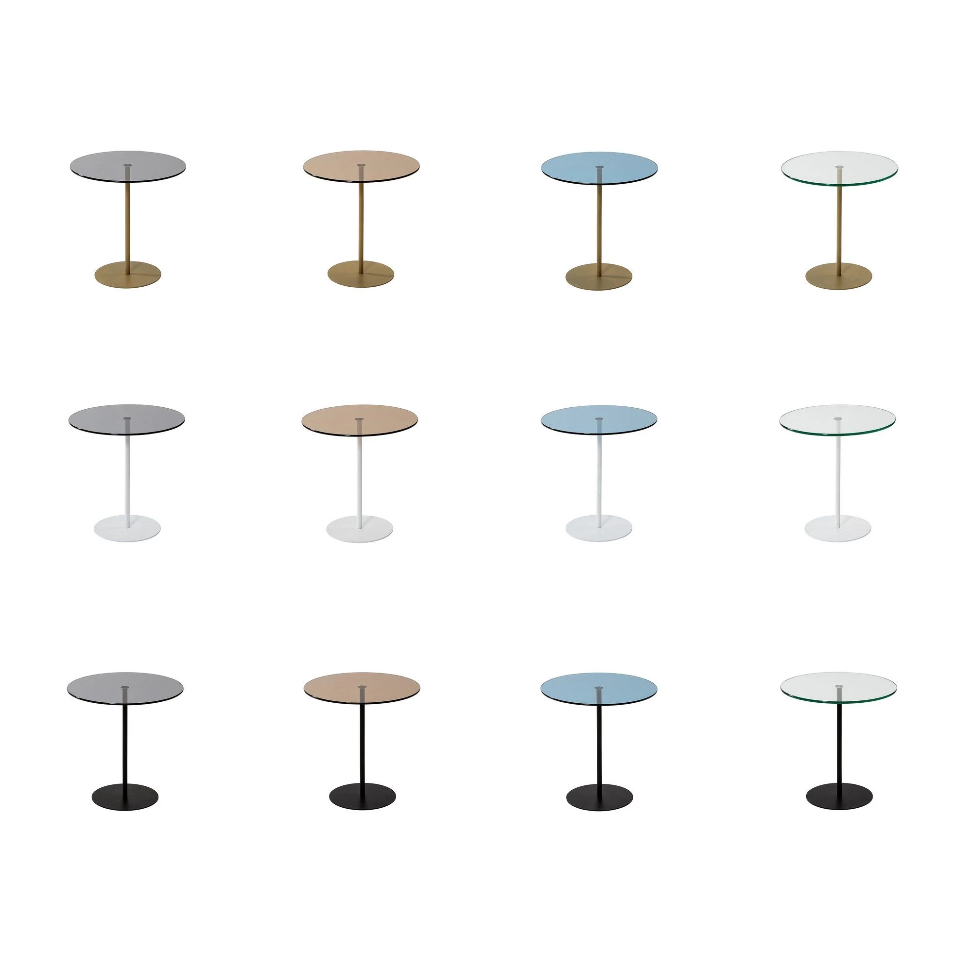 Locelso Table D'appoint 100% Verre Trempé Et Métal | 50x50x50cm | Noir Bronze 4 Locelso Table D'appoint 100% Verre Trempé Et Métal | 50x50x50cm | Noir Bronze – Image 4