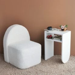 Locelso Side Table" | 18mm Thick | 40x59x30 Cm | White -Meubles Tables Et Chaises Shop 552NOS2241 20 202 23b9