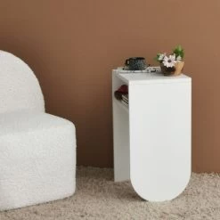 Locelso Side Table" | 18mm Thick | 40x59x30 Cm | White -Meubles Tables Et Chaises Shop 552NOS2241 20 203 19eb