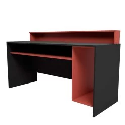 Bureau Gaming Beri 140cm - Rouge/noir -Meubles Tables Et Chaises Shop 5609875164760 5 79fd