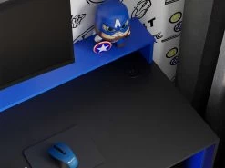 Bureau Gaming Beri 140cm - Bleu/noir -Meubles Tables Et Chaises Shop 5609875164777 8 1024