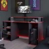 Bureau Gaming Seis 136cm - Noir/rouge