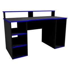 Bureau Gaming Seis 136cm - Noir/bleu 8 Bureau Gaming Seis 136cm - Noir/bleu -Meubles Tables Et Chaises Shop 5609875164807 3 dc2e