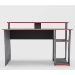 Bureau Gaming Farah 136cm - Graphite/rood -Meubles Tables Et Chaises Shop 5609875168553 1 b428