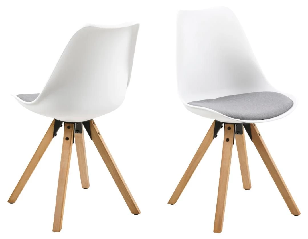 Chaise De Salle à Manger Dima - Gris Clair/blanc 8 Chaise De Salle à Manger Dima - Gris Clair/blanc – Image 8