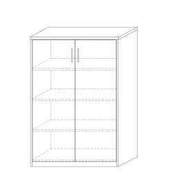 Commode Spacio 110cm 2 Portes - Chêne Sonoma -Meubles Tables Et Chaises Shop 6025 ecb3