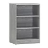 Bibliothèque Spacio 55cm à 2 Tablettes - Chêne Gris