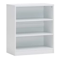 Bibliothèque Spacio 72cm à 2 Tablettes - Blanc
