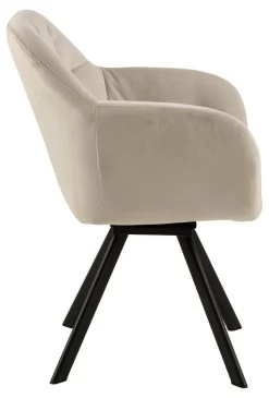 Chaise De Salle à Manger Pivotante Levon - Beige -Meubles Tables Et Chaises Shop 61159CBB F817 47F7 8570 C1ACF1E80308 456a