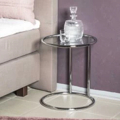 Table D'appoint Noalynn - Gris/verre