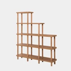 Bibliothèque Dora - 100% Mélaminé | 120cm De Large | Pin Atlantique -Meubles Tables Et Chaises Shop 688DRA1201 20 203 512e